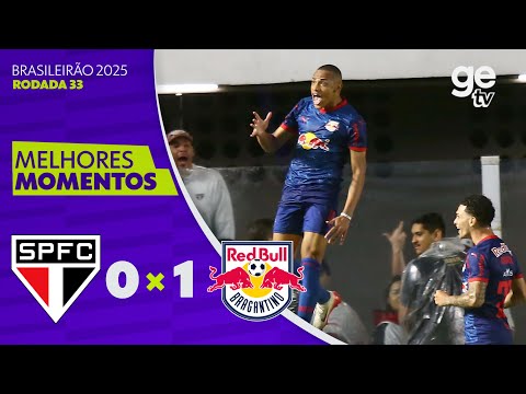 Gols e lances de São Paulo x Red Bull Bragantino