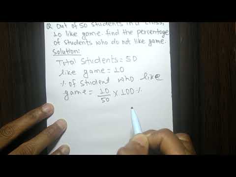 Out of 50 students in a class, 10 like game. Find the percentage of students who do not like game?