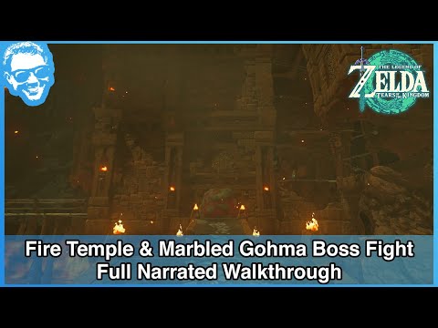 Fire Temple & Marbled Gohma Boss Fight - Full Narrated Walkthrough - Tears of the Kingdom