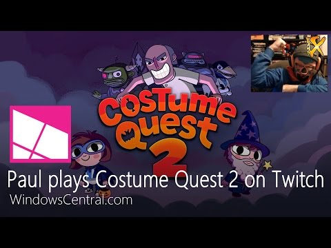 Paul plays Costume Quest 2 in costume