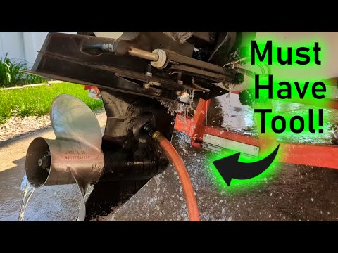 Need to Start & Run Your Boat Out of the Water? Use a Motor Flusher/Freshwater Muffs!