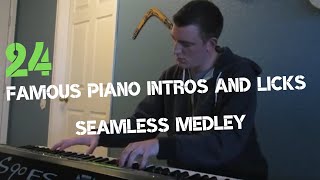 24 Famous Piano Intros and Licks - A Seamless Medley