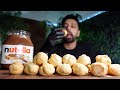Profiteroles With Nutella Mukbang Asmr No Talking