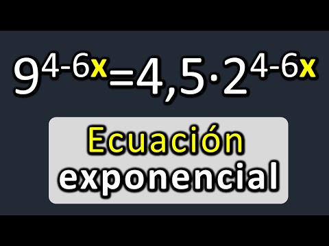 Ecuación exponencial resuelta