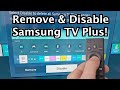 How To Remove Disable Samsung TV Plus On Samsung Smart TV