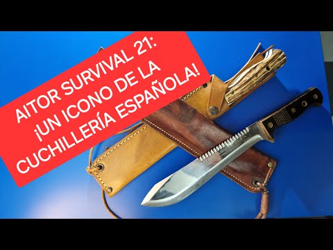 CUCHILLO AITOR SURVIVAL: ¡Qué bellezón de bolo machete!