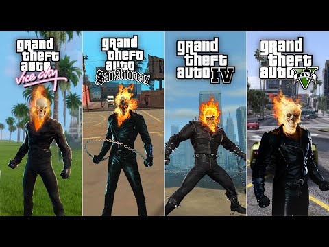 Ghost Rider Evolution in GTA Games | GTA Games Comparison