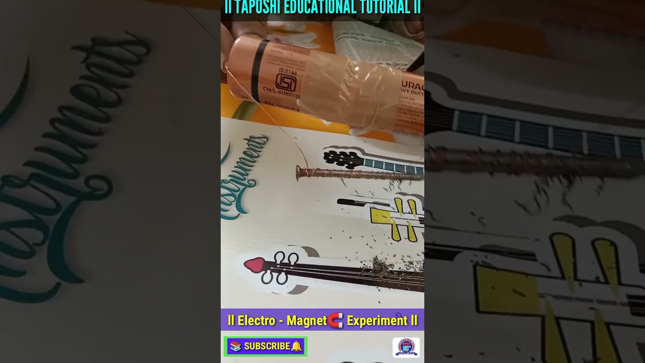 Electro - Magnet 🧲 Experiment l Physics Practical l CBSE & ICSE l Class: 6 To 10 l #shorts #magnet
