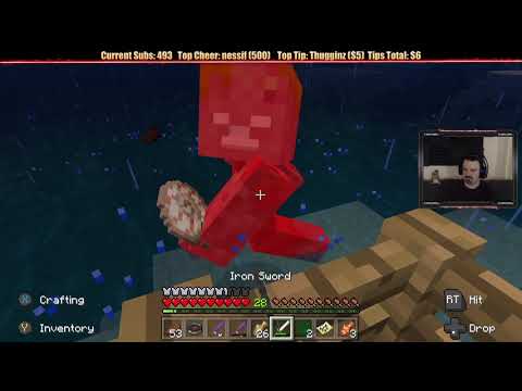 Minecraft "Chill Stream" Jan. 21, 2019 pt1 - FISHING! Then Tearing Down & Starting Anew