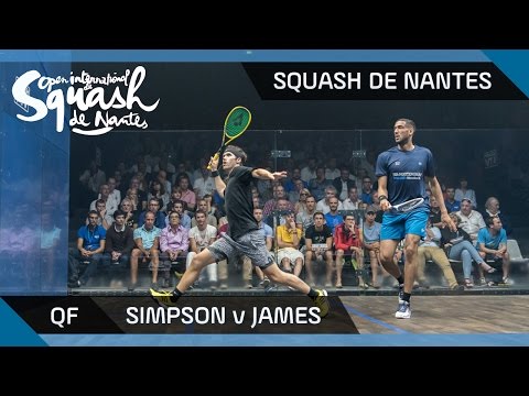 Squash: Simpson v James - Squash de Nantes 2016 QF Highlights