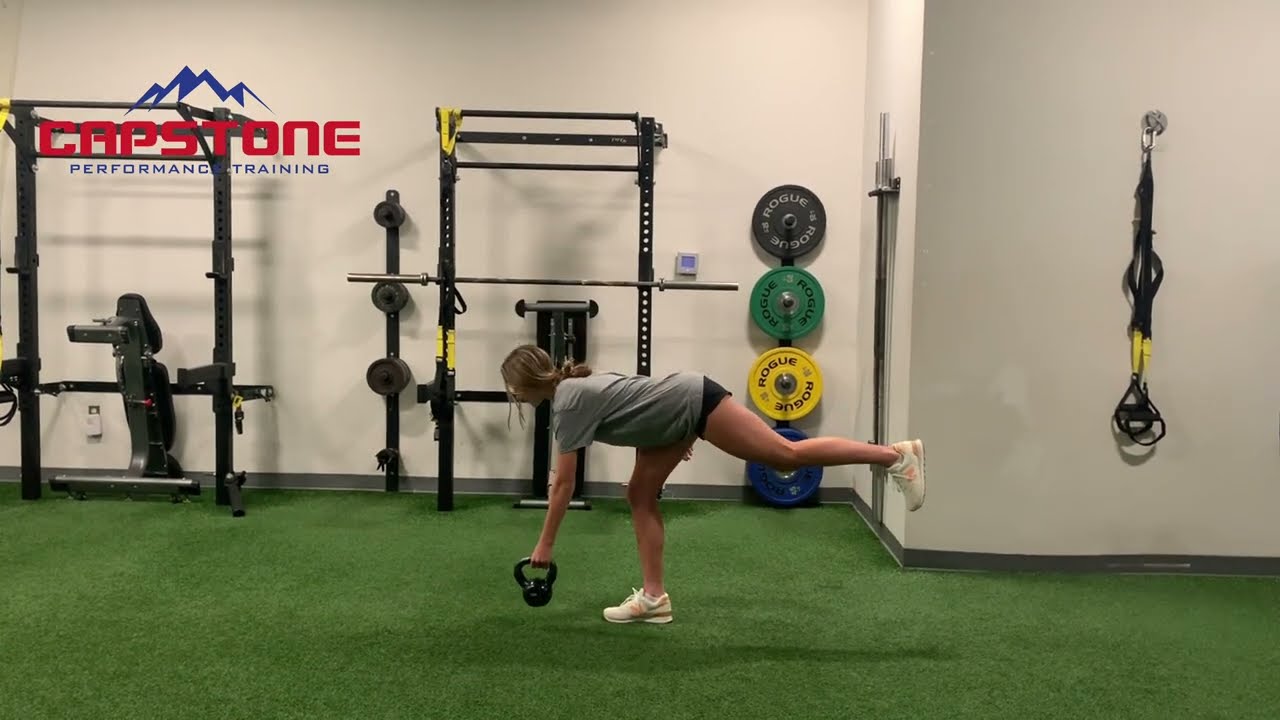 Kettlebell Single Leg Knee Drive