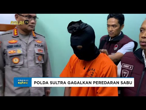 POLDA SULTRA GAGALKAN PEREDARAN 6,5 KG SABU JARINGAN INTERNASIONAL