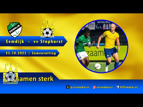 Eemdijk -  vv Staphorst | 25 10 2025 | GOALS