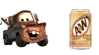 Cars Movie Characters And Their Favorite DRINKS & Other Favorites | Lightning McQueen, Mater