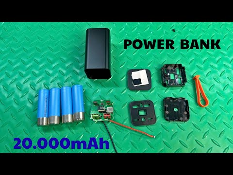 DIY 20,000mAh Power Bank Using 21700 Cells – Fast Charging Beast!