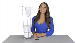 ToiletTree Products Free-Standing Toilet Paper Holder & Dispenser - 3 Tissue Paper Roll Holder