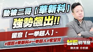 動被二哥【華新科】強勢飆出!!留意【一拳超人】~#國巨#華新科#一拳超人#蜜望實｜小武哥投資事務所｜陳武傑