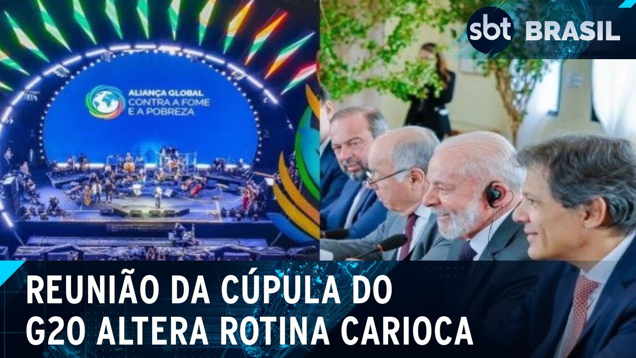 Rio de Janeiro tem drástica mudança de rotina com reunião do G20 | SBT Brasil (18/11/24)