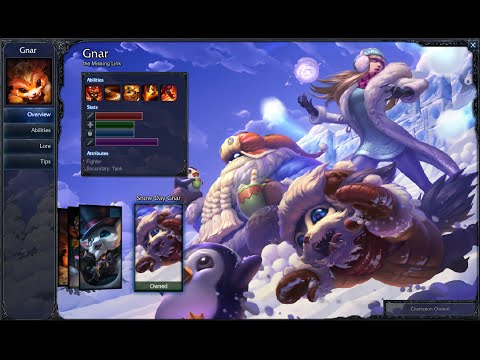 Snow Day Gnar Skin Spotlight Gameplay 1080p HD