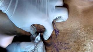 preview picture of video 'Making of Portrait Tattoo Video 2 at Aliens Tattoo, Mumbai'