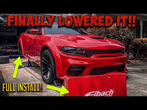EIBACH LOWERING SPRINGS HAS MY WIDEBODY SCAT PACK SITTING PERFECT!!