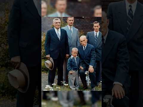 Five Generations of Family together in 1951 - Restored Footage