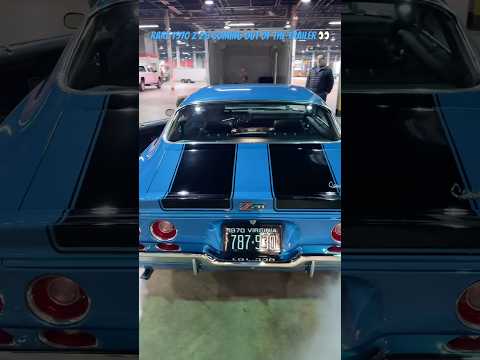 Rare 1970 Chevrolet Z 28 Camaro coming out of the trailer wow this car is pristine 😳#mcacn #z28