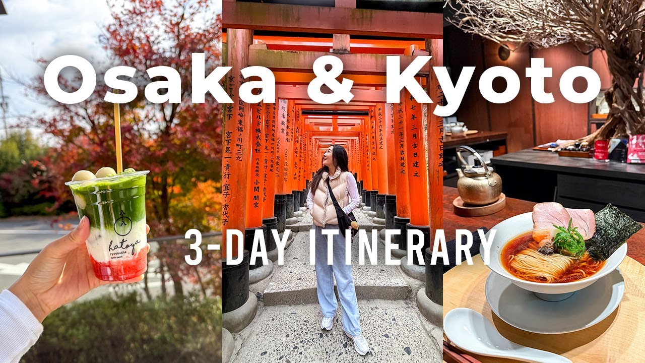 Japan Travel Vlog: Best things to do and eat in Osaka & Kyoto 2026 🇯🇵