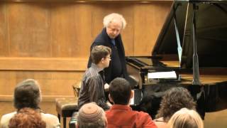 Masterclass with András Schiff (Yehuda Inbar, piano)