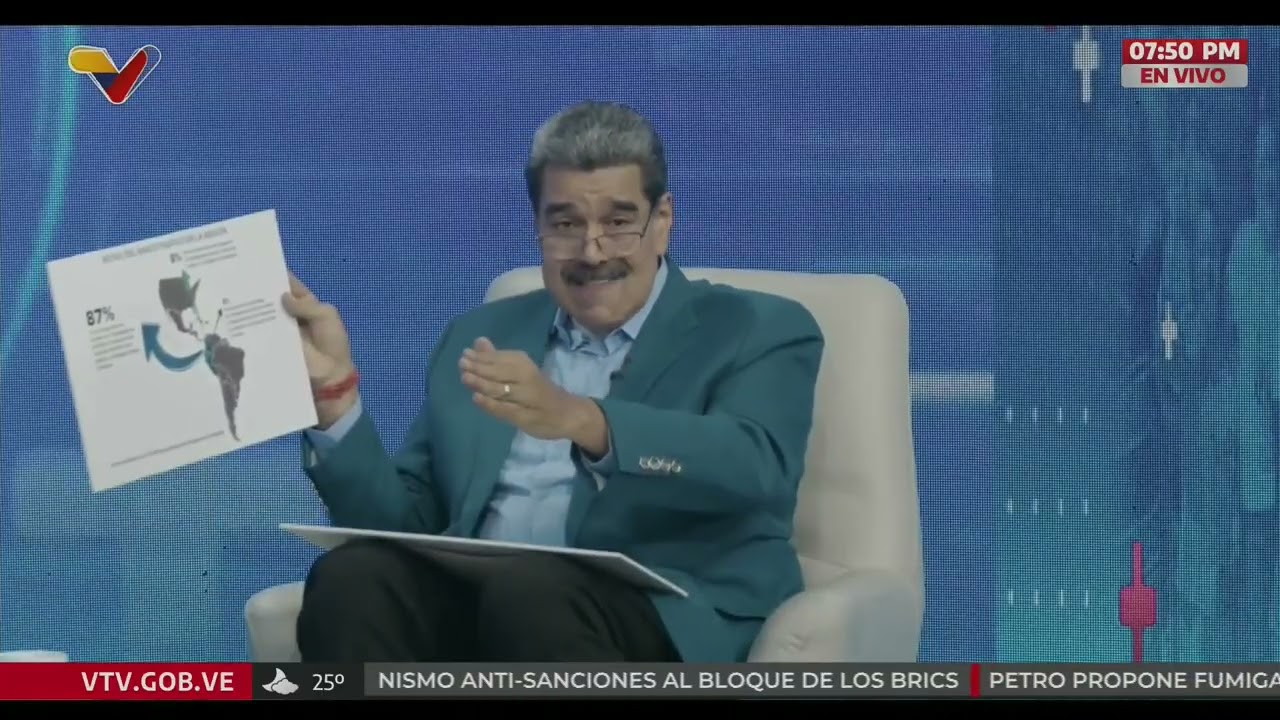 Maduro sobre buques de Estados Unidos en el mar Caribe y ataque a lancha o barco, 8 septiembre 2025