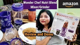 Best Mixer Grinder for Home🌺Wonderchef Nutri Blend Mixer/Grinder Review and Demo🌺Worth or Not🌺Amazon