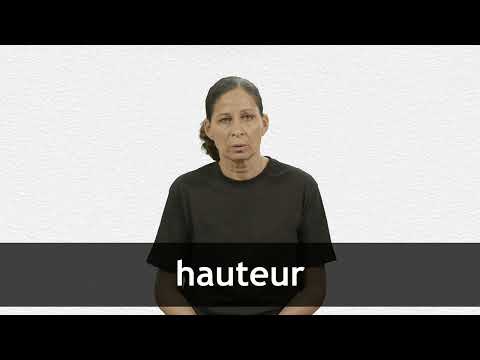 English Translation of “HAUTEUR” | Collins French-English Dictionary