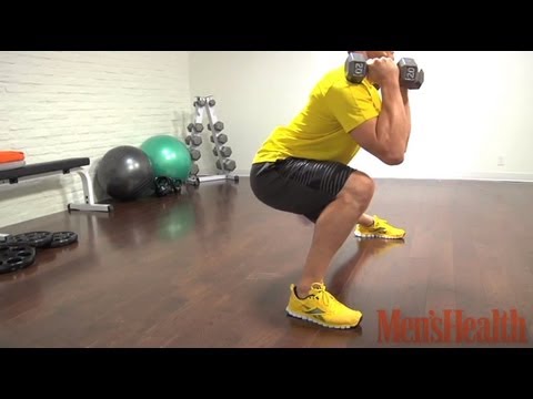 How to Do the Alternating Side Lunge with Press - Men&#39;s Health