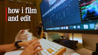 how i film & edit silent vlogs alone with Sony a6700 and Comica VM40