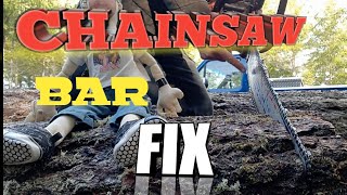 Bent Chainsaw Bar Fix: In a Pinch