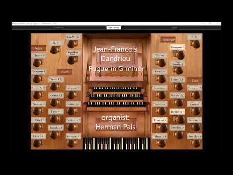 Jean  Francois Dandrieu Fugue in G minor (Hauptwerk Silbermann Wasselonne)