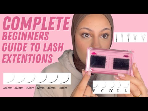 LASH EXTENSIONS BEGINNERS GUIDE: Ep1 (Curls, Diameters &Volume Safety) Very Detailed