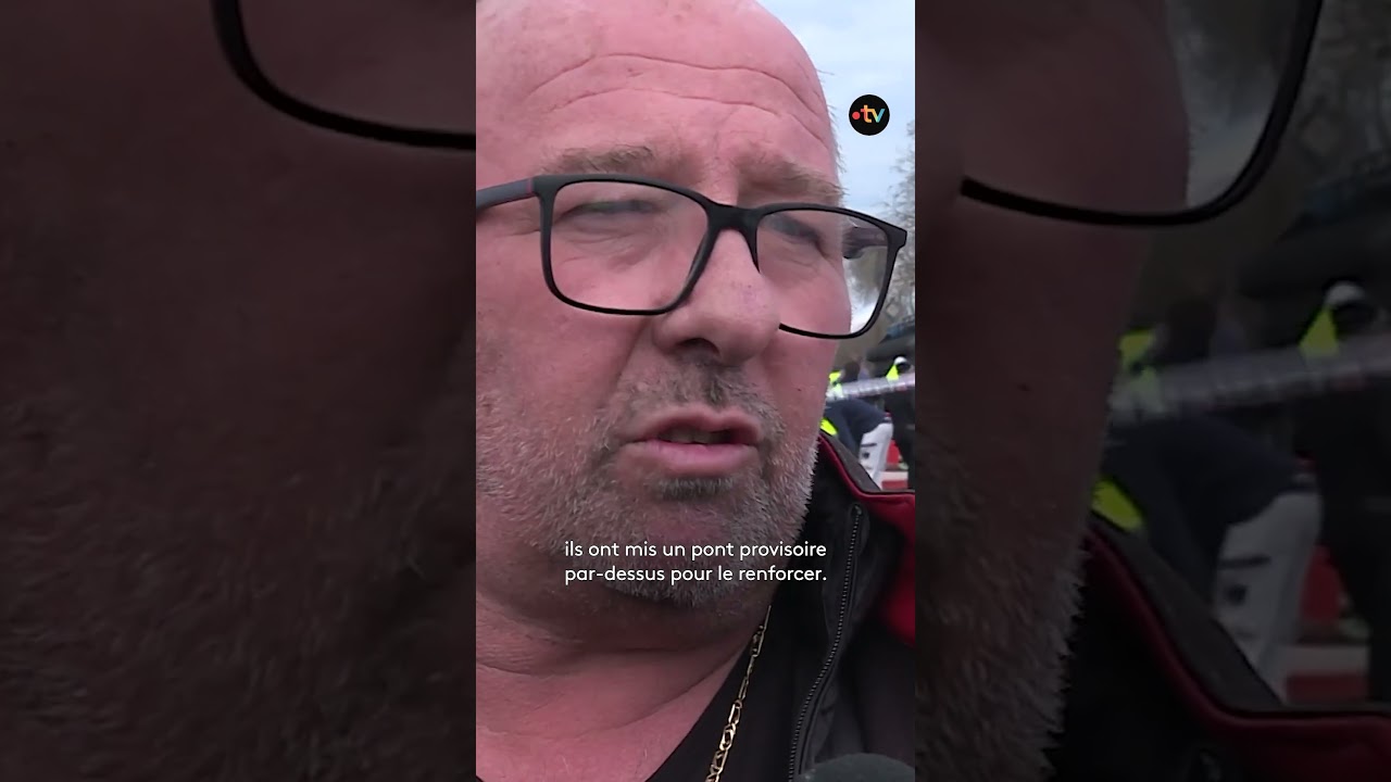 Un convoi exceptionnel s'est renversé au niveau d'un pont qui traverse un canal près de Nancy 🚚