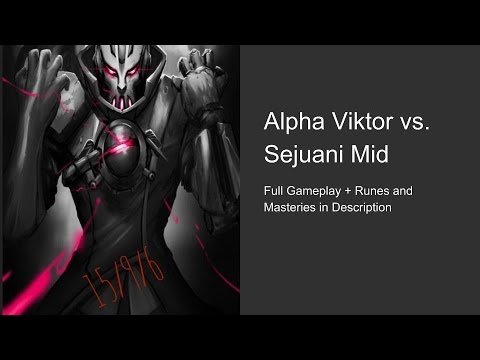Alpha Viktor vs. Sejuani Mid?? | Pre-Season 7 League of Legends