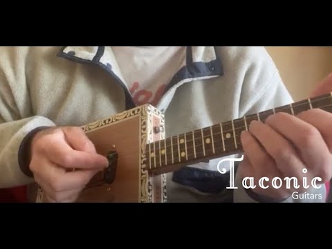 Taconic #208 4 String Electric Cigar Box Concert Ukulele - Arturo Fuente Curly Head - Video image 16