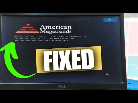 CMOS Checksum Error | Press (DEL) To Enter Setup Fix For Windows Computer's