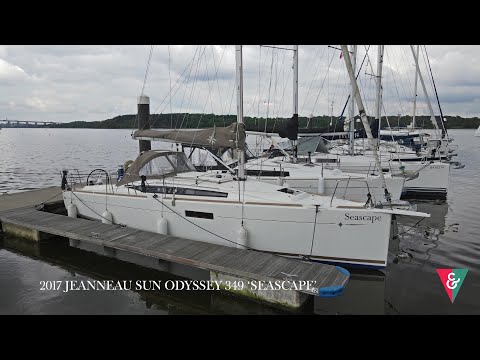 2017 JEANNEAU SUN ODYSSEY 349 - DRONE AND WALKTHROUGH VIDEO