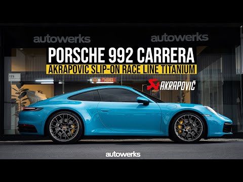 Porsche 992 Carrera with Akrapovic Titanium Exhaust