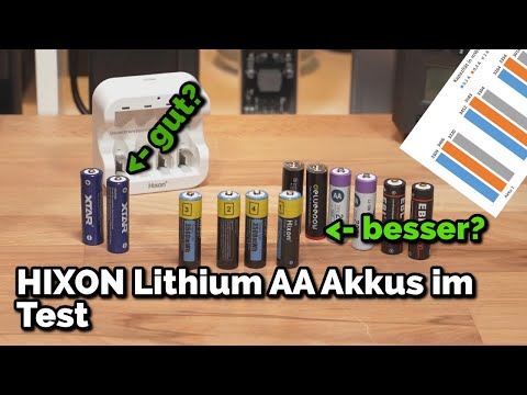 Lithium-AA-Akkus von Hixon im Test: wirklich 3500 mWh?