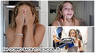 I Can't Believe I'm Going Back to School.. First Day Vlog + Weekend Packing 😳 | VLOG#2179