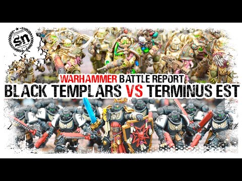 Warhammer 40,000 (Battle Report) - Black Templars vs Terminus Est