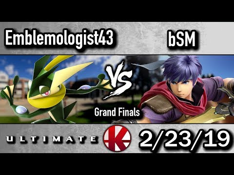 Emblemologist43 (Greninja) vs bSM (Ike) - Grand Finals