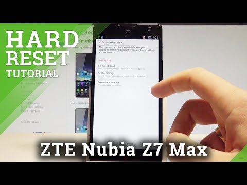 How to Factory Reset ZTE Nubia Z7 Max - Wipe Data / Restore Defaults |HardReset.Info