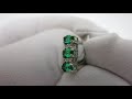 Відео огляд Срібні сережки зі смарагдом 296кн