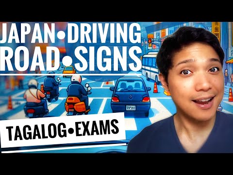 🇯🇵🇵🇭 DRIVING TEST IN JAPAN 2024 TAGALOG ROAD SIGNS QUESTIONS AND ANSWERS, KARIMEN AND HONMEN EXAMS